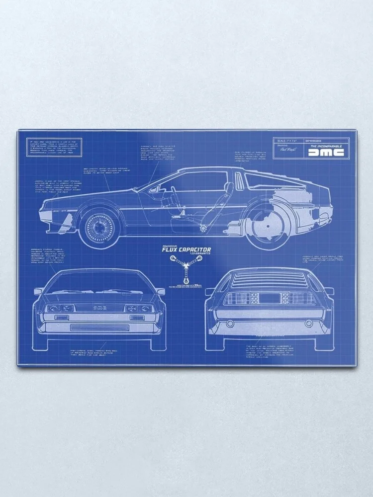 DMC (машина для рисования времени) металлическая печать жестяной знак Man пещера Бар