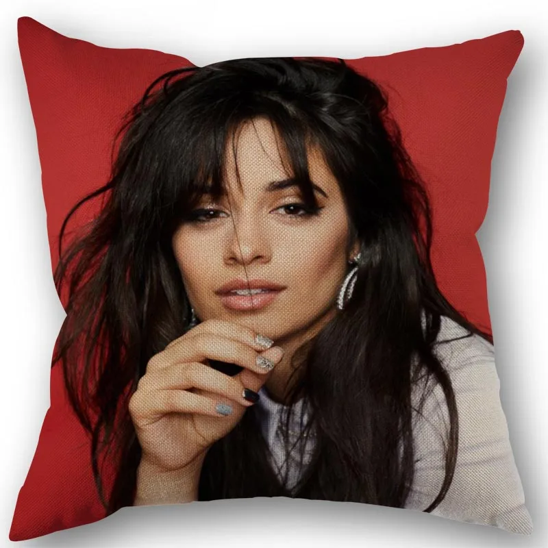 Новинка наволочка Camila Cabello на заказ из хлопчатобумажной льняной ткани с