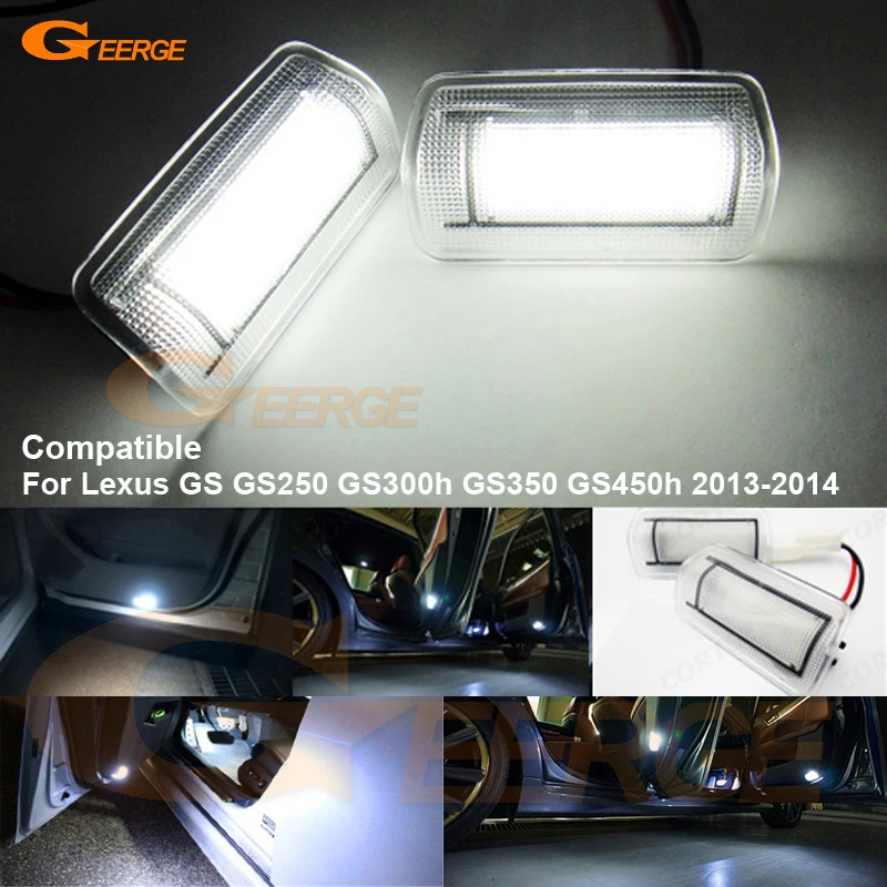 Для Lexus GS GS250 GS300h GS350 GS450h 2013 2014 Отличный ультра яркий Smd светодиодный дверной