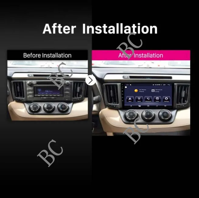 9 &quotAndroid 10 0 автомобильный мультимедийный плеер GPS стерео для Toyota RAV4 2007-11 навигация