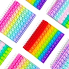 Мини-блокнот со встроенными страницами, школьная книга для письма, игрушка-антистресс для письма, сенсорный блокнот-сжатие, подарок для детей, Обучающие принадлежности