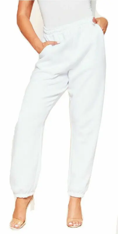

Women Casual Sport Pants Solid Running Jogger Pants Female Solid Tracksuit Elastic Waist Ladies Sweatpants Baggy Trousers