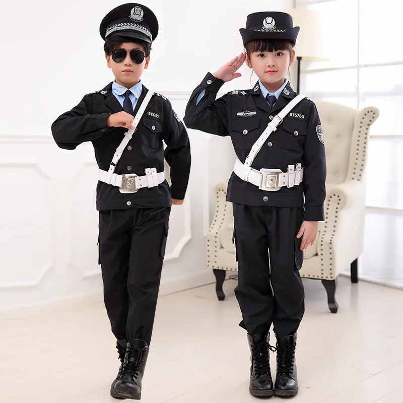 Костюм на Хэллоуин для детей униформа полицейской службы дорожной полиции