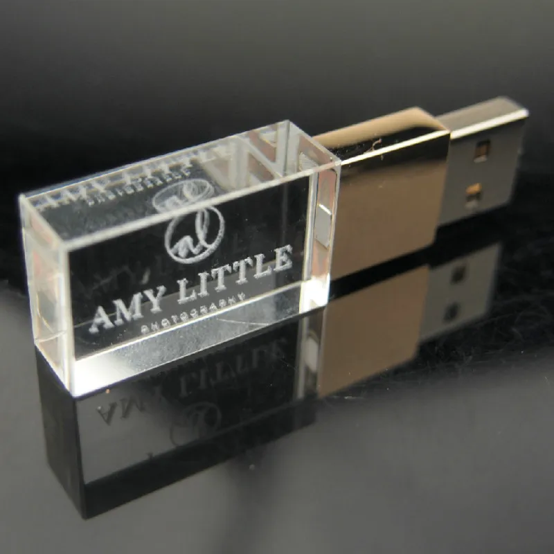 10 шт./лот USB 2 0 Хрустальный Usb флэш накопитель 3D логотип модный Флешка Clef свадебный
