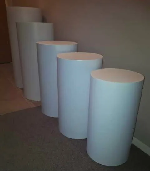 5 шт. белые круглые подставки для укравечерние торта|Украшения своими руками