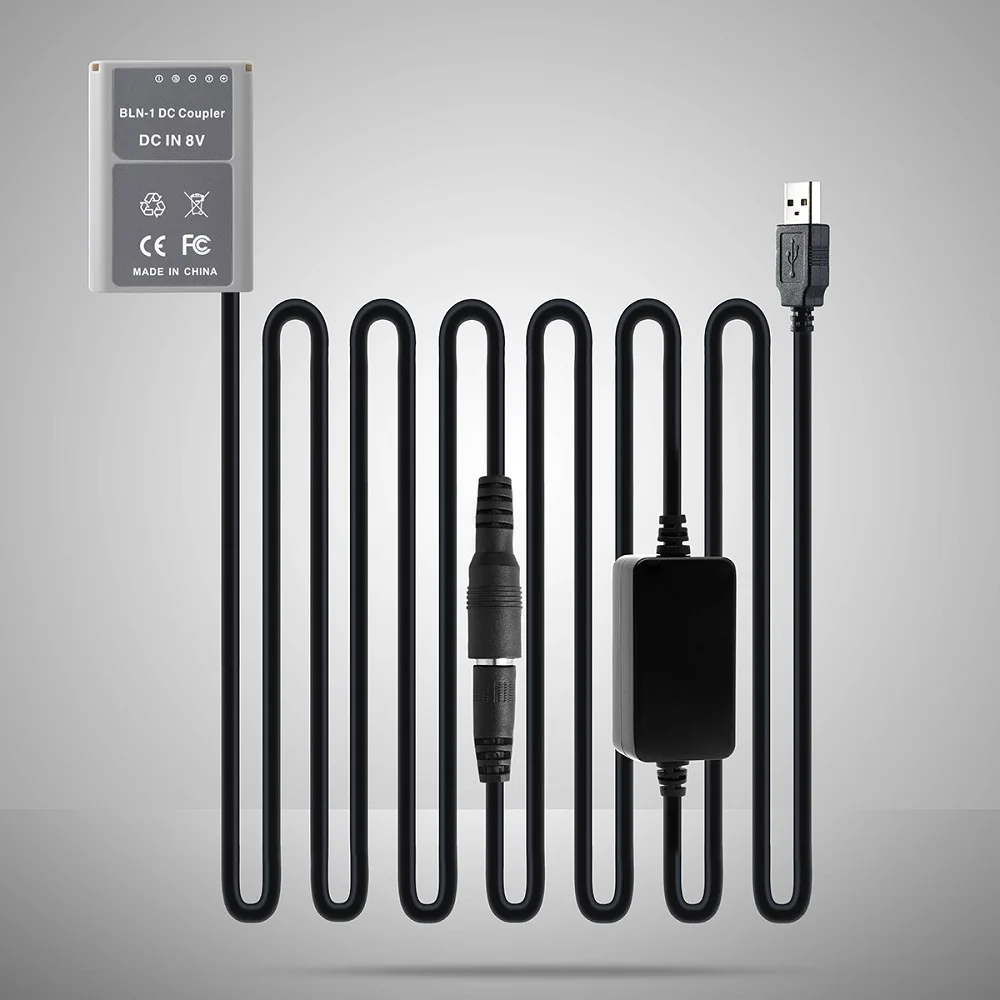 USB 5V манекен Батарея PS-BLN1 и Boost кабель 2 в 1 AC-PW20 соединитель прямого тока Мощность