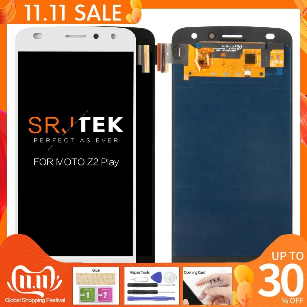 

Оригинальный OLED-дисплей для Moto Z Play, ЖК-дисплей с сенсорным экраном для Motorola Moto Z Play, Замена ЖК-экрана XT1635