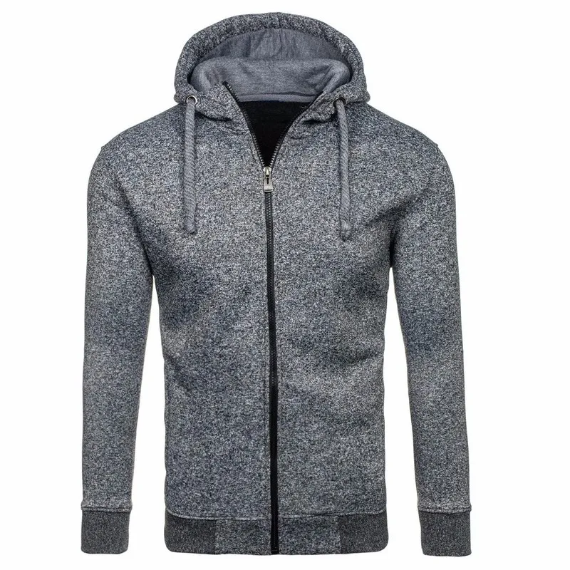 

ZOGAA New Hot Men Fashion Pocket long sleeve hoodies zipper sweatshirts male fashion 2019 men jacket plus size cotton sweatshirt