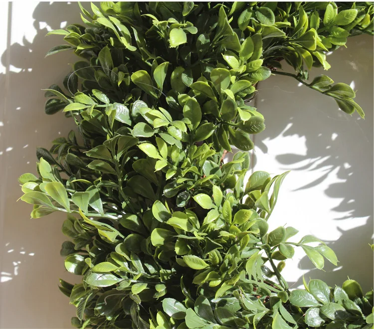 Искусственные растения гирлянда зелень поддельные венок Boxwood Gralands свадебное