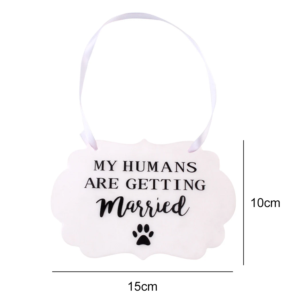 1 шт. Свадебный знак для собаки креативная надпись подвесная доска свадебное