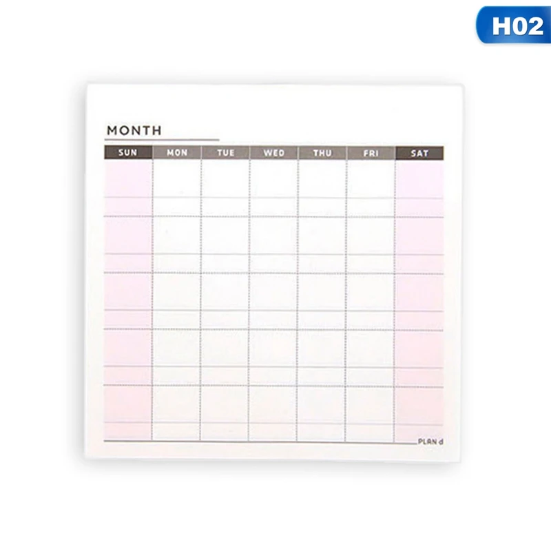 

Weekly Monthly Work Planner Book Diary Agenda For Kids School Supplies Pretty Stationery