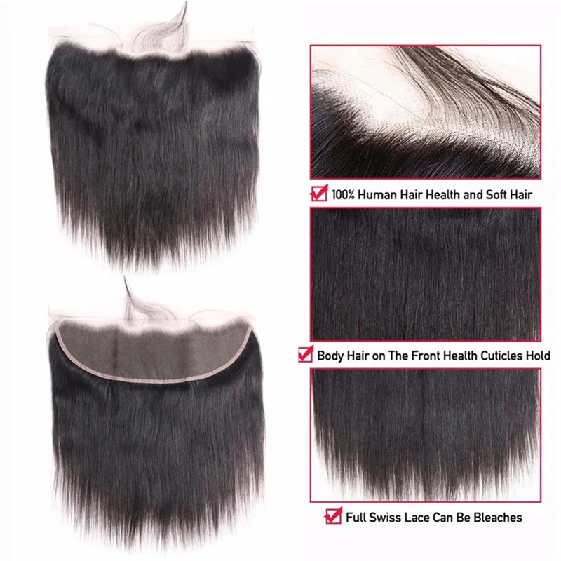 REMI 13x4 20-дюймовые прямые передние парики из человеческих волос на сетке 360