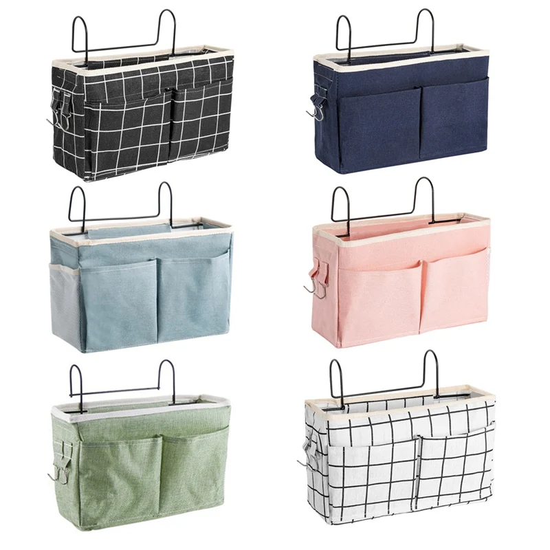 

Bedside Storage Organizer Bed Desk Bag Sofa TV Remote Control Hanging Caddy Couch Storage Organizer Bed Holder Pockets