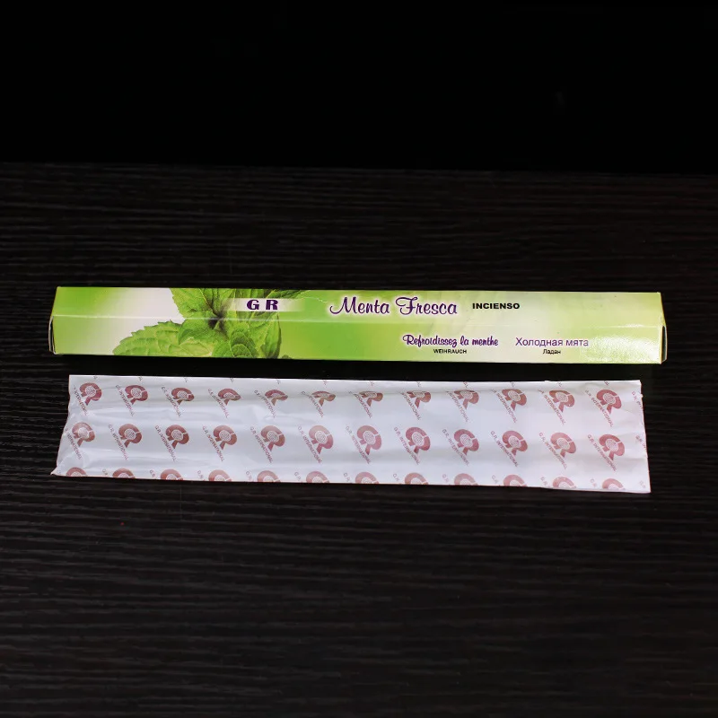 T индийская натуральная крутая Мятная палочка благовония 120 шт. палочки