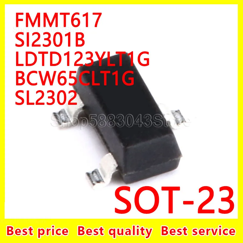 

(20 шт.) 100% Новый оригинальный FMMT617 SI2301B LDTD123YLT1G BCW65CLT1G SL2302 SOT-23 SOT23
