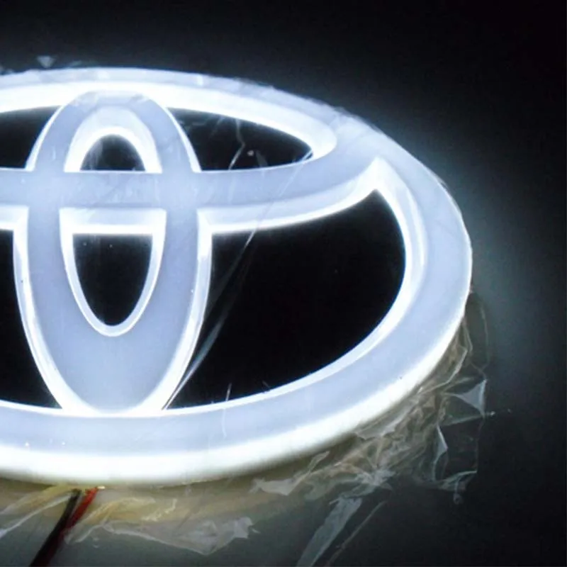 

4D Car Logo Badge LED Light Rear Car Logo Cold Light Light Suitable for Toyota