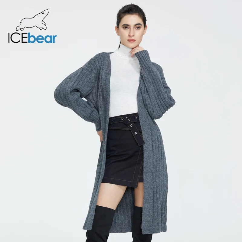Женский вязаный кардиган icebear осенняя одежда Европейский и американский стиль