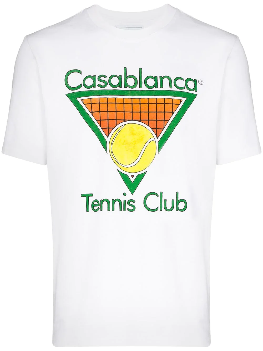 Женская футболка с изображением знака теннисного клуба (Женская/белая) | Мужская