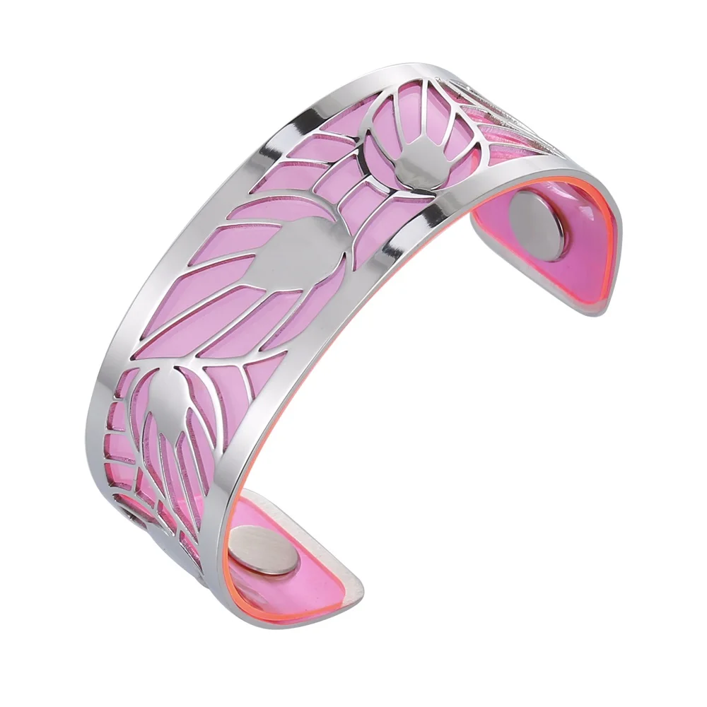 Cremo Bracelets 25mm Reversible Interchangeable Stainless Steel Leather Accessory Jewelry Custom Unique Women Bangle | Украшения и