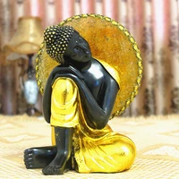 thai buddha statue southeast asia ornament home decoration craft collectible zen gift