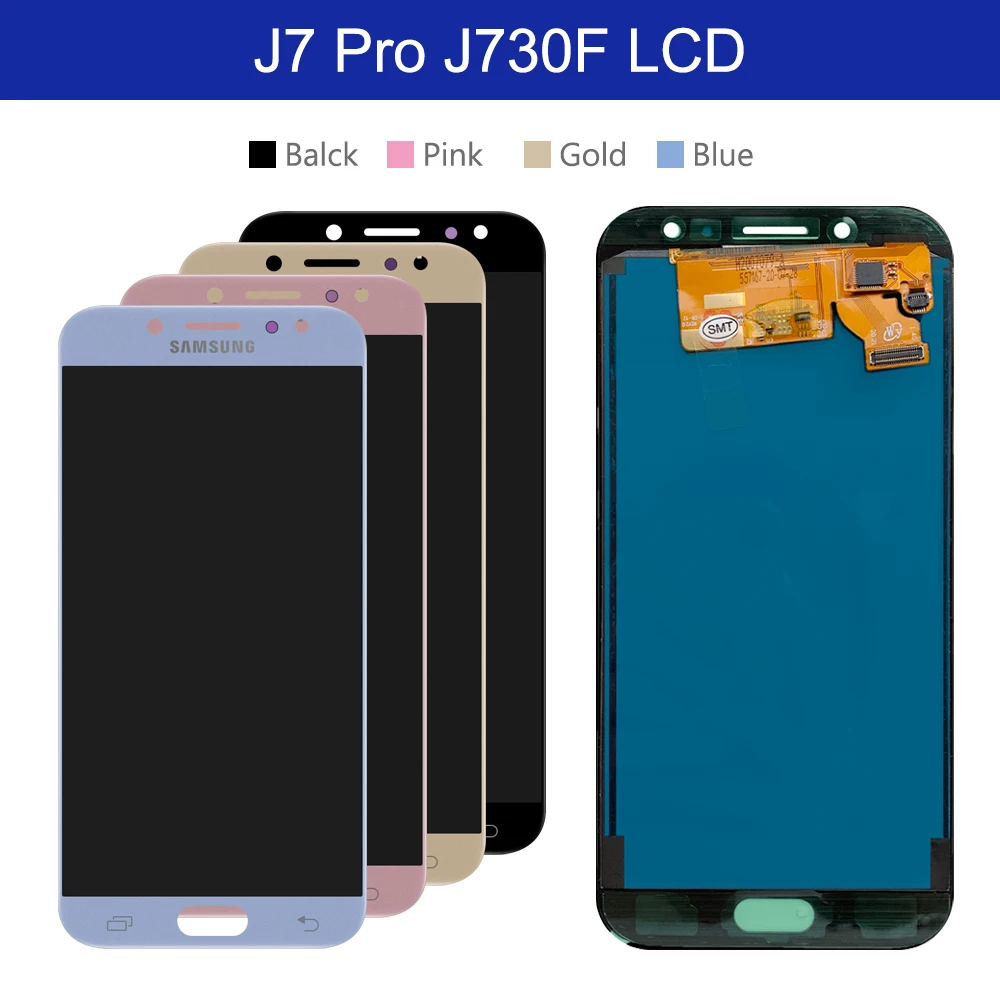 J730 ЖК дисплей для Samsung Galaxy J7 Pro 2017 J730F сенсорный экран дигитайзер в сборе J730GM J730G LCDs 5