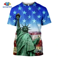 sonspee usa flag statue of liberty 3d print t shirt fashion hip hop tee summer men casual tee tops women splicing funny clothing