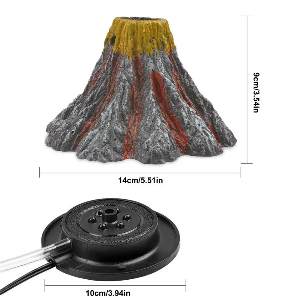 

Aquarium Bubble Light Set 6 LED Underwater Air Bubble VolcanoLight Fish Tank IP68 Waterproof Volcano LED Light With Hose Adapter