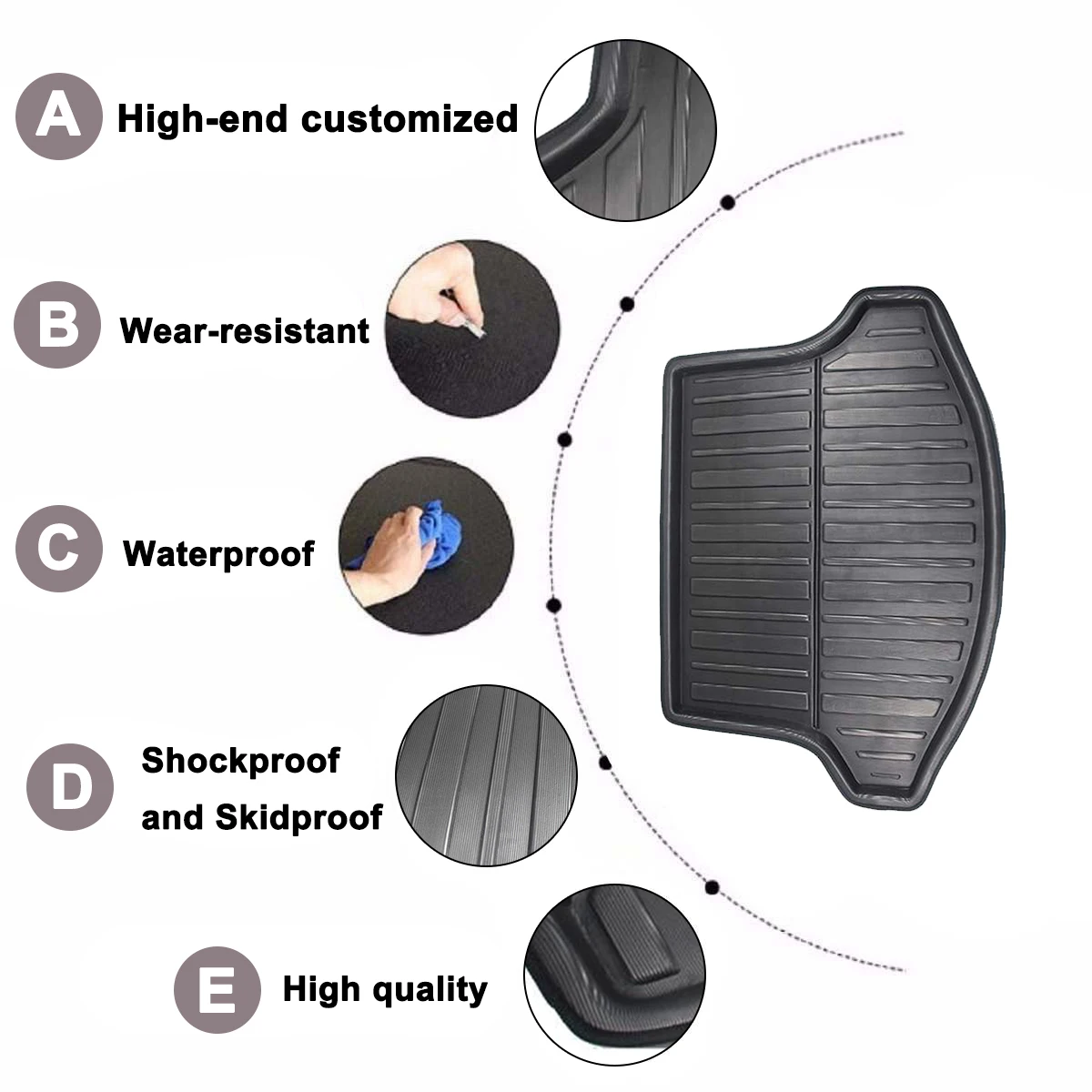 Задняя Крышка багажника матовая для KIA Sportage R SL 2011-2015 грузовая подкладка поднос