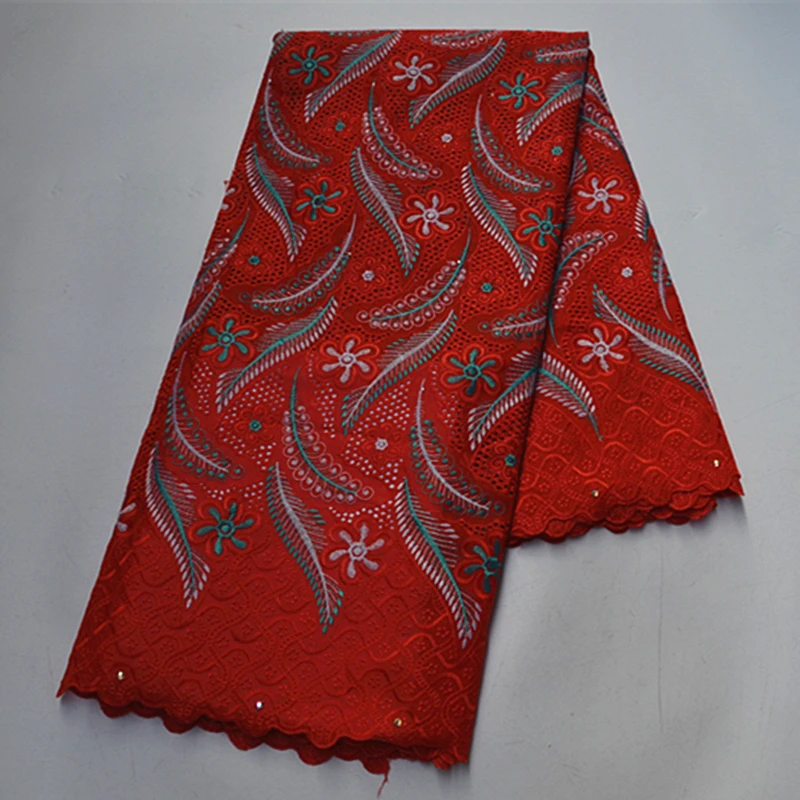 

PC01 Embroidered African cotton Lace Fabric ,Soft Multi icolors Inspirfed wear for occasions celebrants