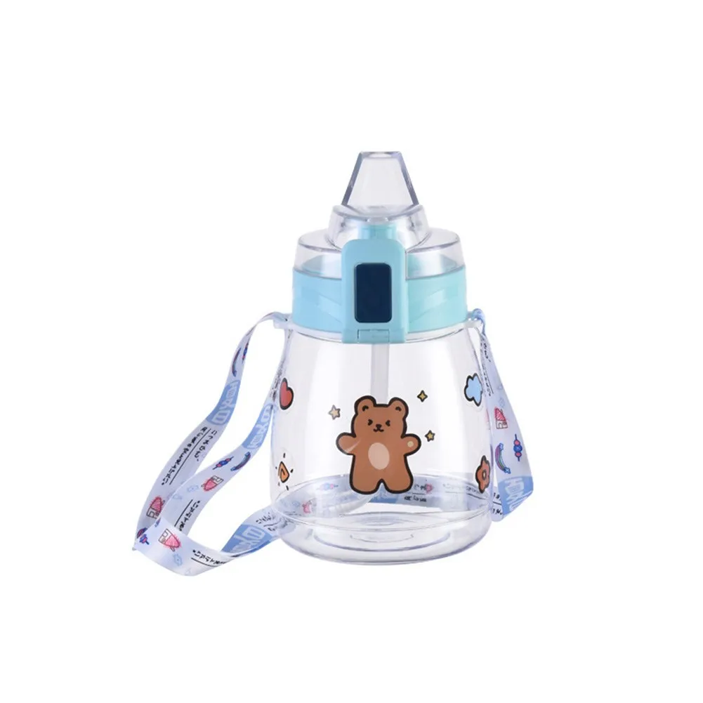 

1400ml Convenient Strap Straw Water Cup With Mobile Phone Holder Big Belly Cup Outdoor Sport Fitness Tourism GYM Travel Bottle