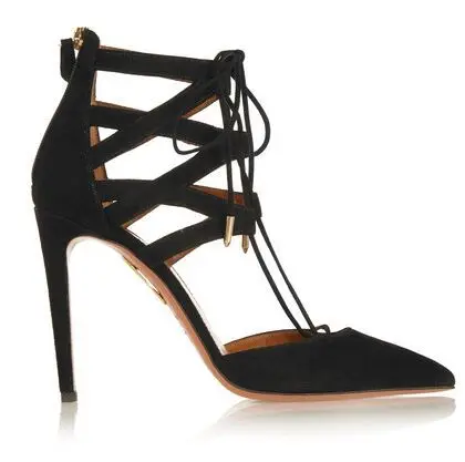 

Solid Color New Laser Hollow Cross Strap Sexy Fashion High Heel Sandals women boots summer