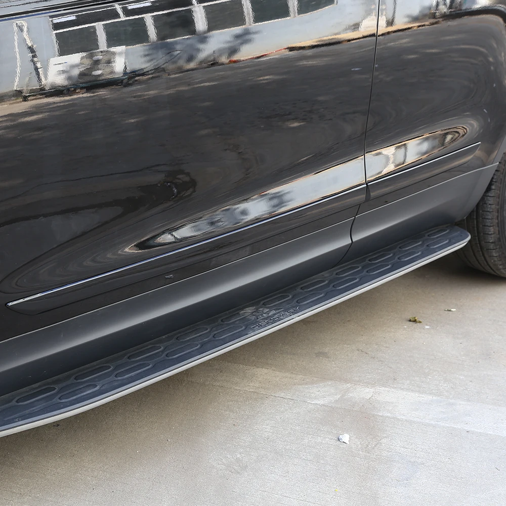 Car Accessories Exteror Door Decoration Protection Strips Trims For Land Rover Discovery 5 LR5 L462 2017-2018 Piano Black 4 Pcs |