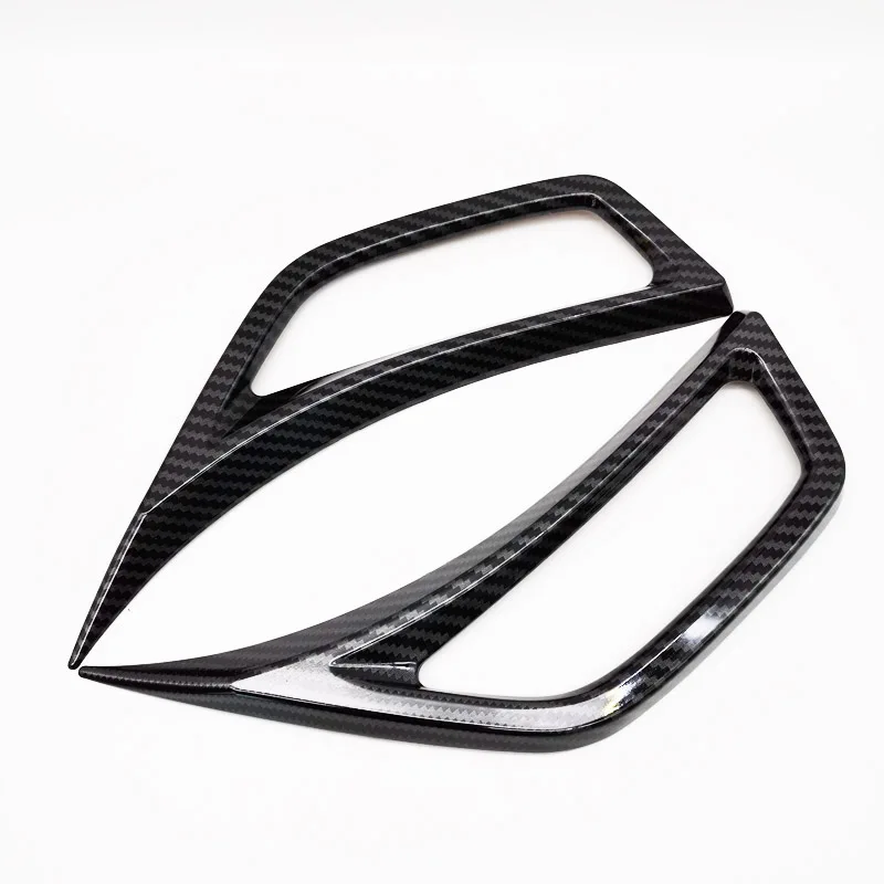 

1Pair Carbon Fiber Look Car Leaf Plate Air Inlet Trim Cover For Jeep Gladiator JT 2020-2021