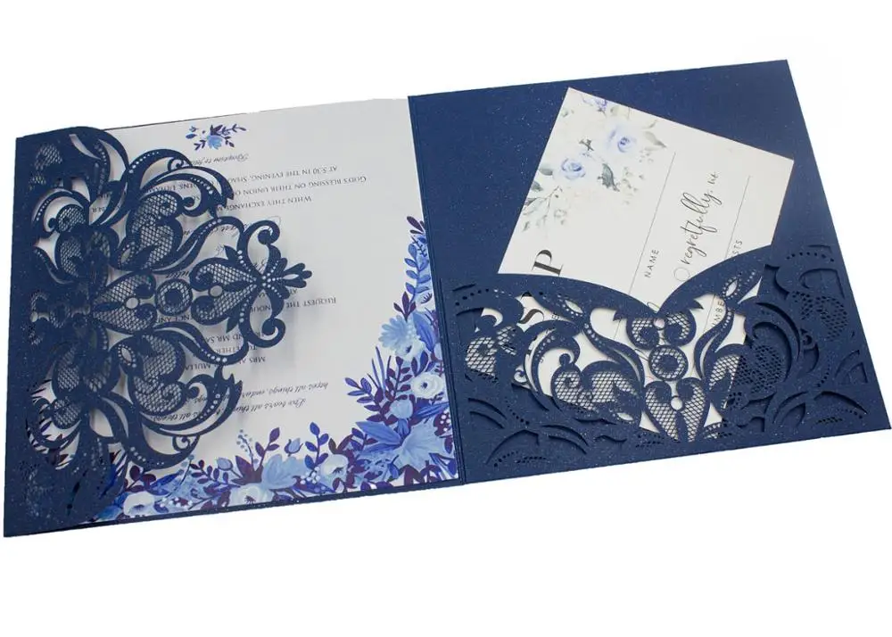 Бесплатная Прямая поставка 50X слоновая кость/белый цветочный лазер вырез