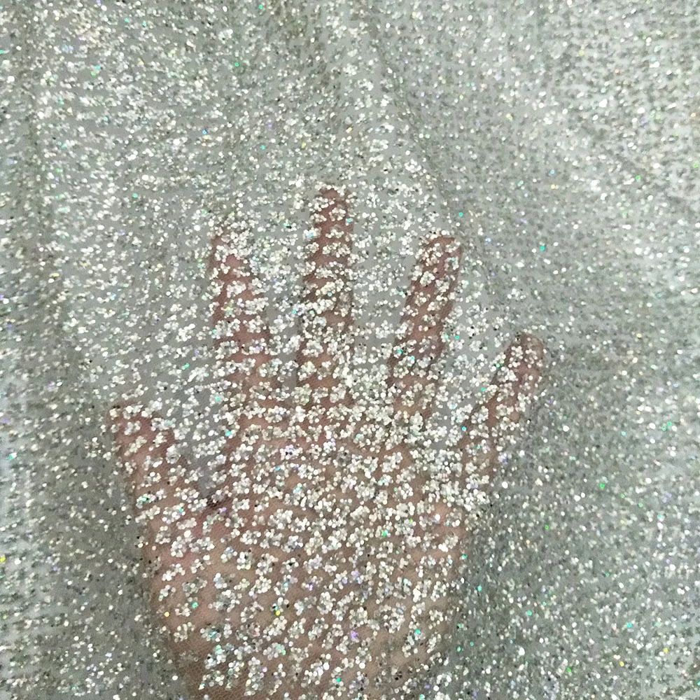 1 шт. сверкающие блестки весы сетчатая Французская ткань Роскошные платья для