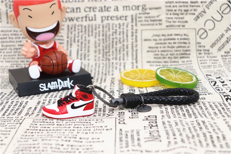 Ручной работы 3D AJ брелок Air Mini Jordan кроссовки модель милый брелок для ключей Баскетбольная обувь брелок лучший подарок Новая мода ювелирные изделия