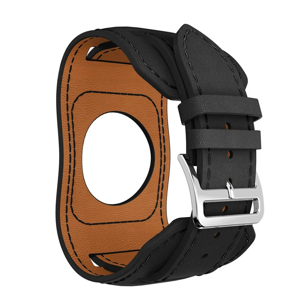 Винтажный кожаный ремешок для смарт-часов Fitbit Versa 2 Lite сменный браслет черного и