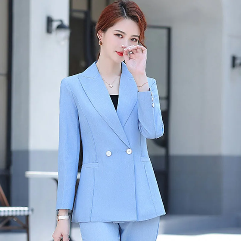 1 шт. Женский приталенный Блейзер размера плюс пальто осень 2020 хлопковая смесь с