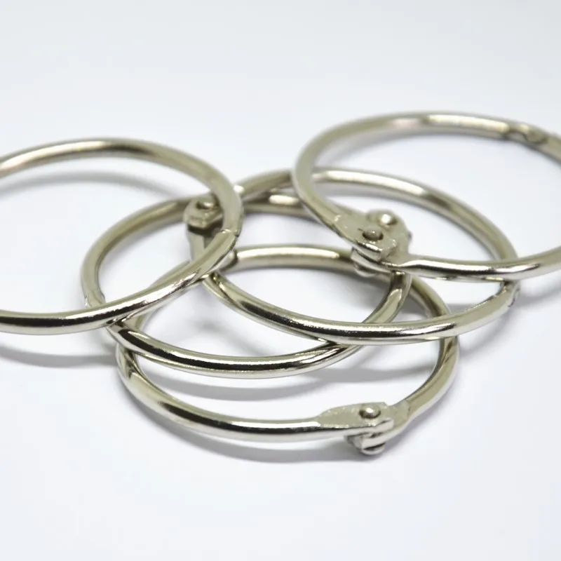 30 шт. металлическое открывающееся кольцо с пружинными воротами связывающее