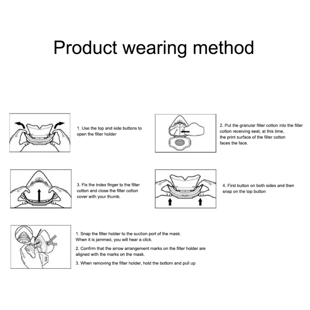 20 шт. 3701CN Пылезащитная маска фильтр хлопковые маски для лица защитный активного