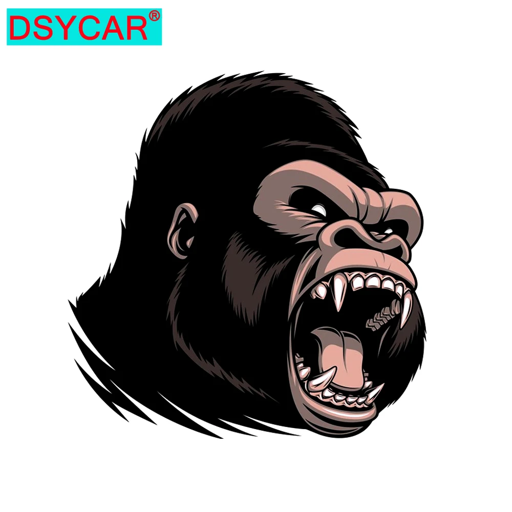 

DSYCAR 1 шт. забавная наклейка Gorilla Car мультяшная наклейка s наклейка для ноутбука окна стены автомобиля грузовика мотоцикла