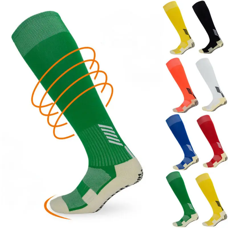 Противоскользящие футбольные повседневные спортивные мужские носки хлопковые