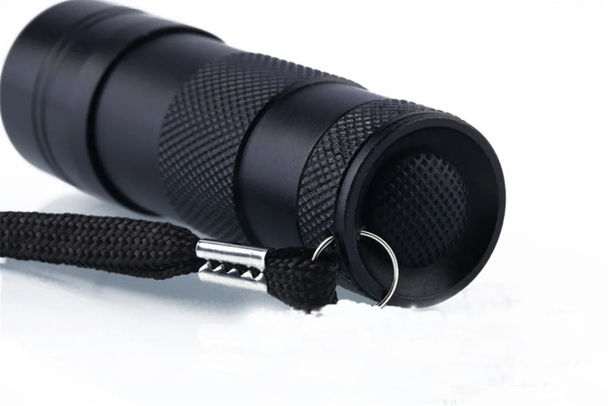 Мини переносной 12LED УФ Алюминий вспышка светильник фиолетовый карманный фонарь