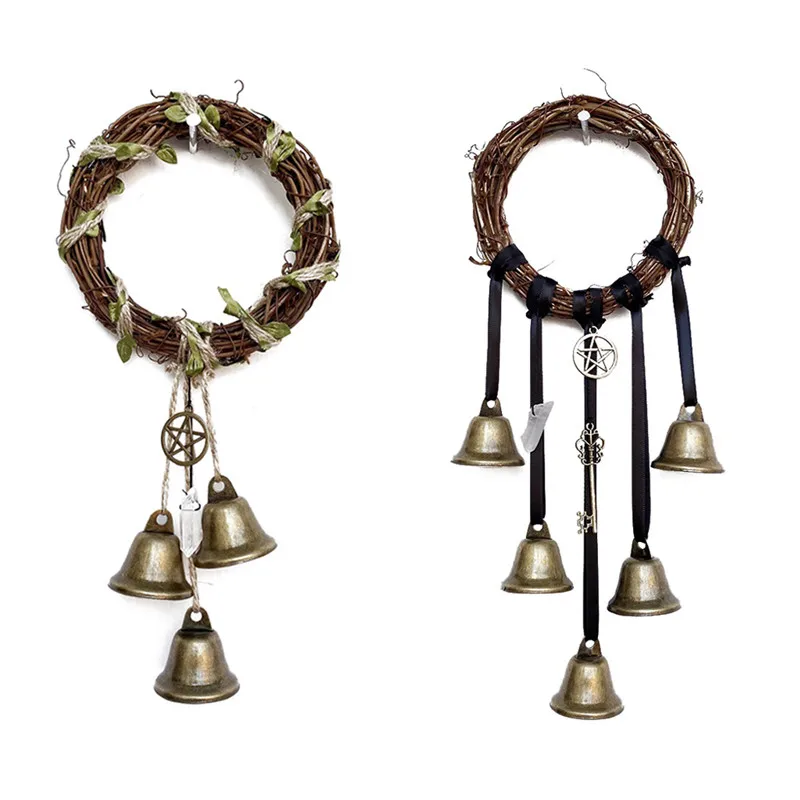 

Witch Bells Protection Door Knob Hanger Wind Chimes Positive Energy Decor Good Luck Wind Chimes Protection Witchcraft Supplies