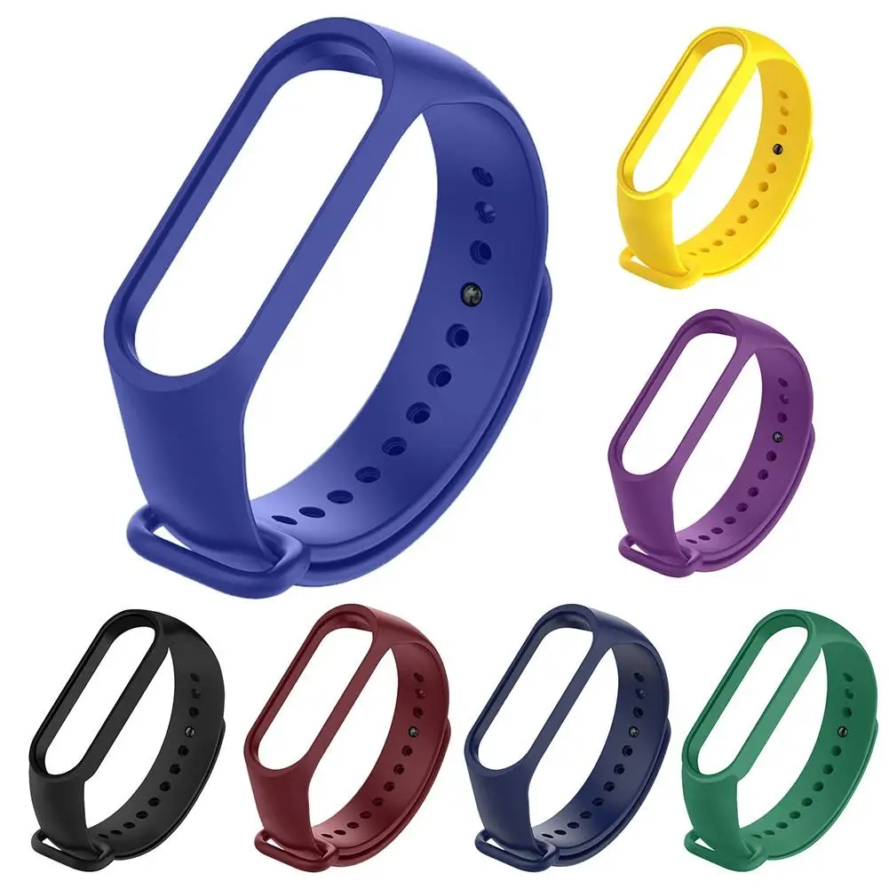 Цветной браслет для Xiaomi Mi Band 5 сменный Браслет ремешок наручных часов Xiomi Band3 Miband 4 3