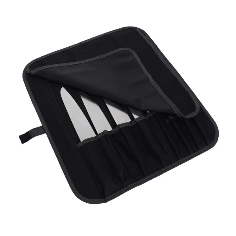 

2020 Chef Knife Bag Roll Bag Carry Case Bag Kitchen Cooking Portable Durable Storage 11 Pockets Black Quadra Bags