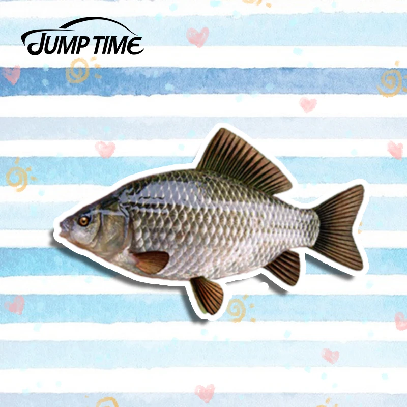 

Время скачка 13 см x 7,9 см Автомобильная наклейка пресноводная рыба Виниловая наклейка для ноутбука Дорожный чемодан Водонепроницаемый 3D Ста...