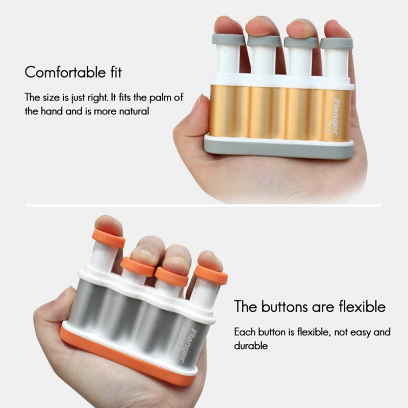 

Flanger FA-12 Professional Aluminium Alloy Finger Exerciser Finger Tension Trainer Exerciser for Piano/Electronic Keyboard