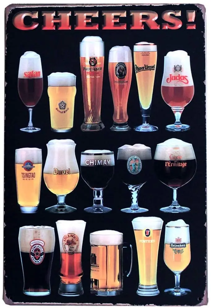 

Cheers Retro Metal Tin Sign Plaque Poster Wall Decor Art Shabby Chic Gift