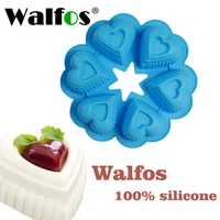 walfos 25254 5cm dly heart shape silicone cake mold baking tools bakeware maker mold